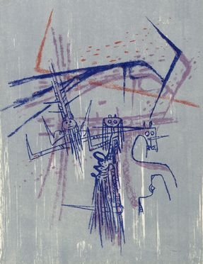  Wifredo Lam  (Sagua la Grande, 1902 - Parigi, 1982) : Les affinités ambigües.  - Auction Ancient, modern and contemporary art - Libreria Antiquaria Gonnelli - Casa d'Aste - Gonnelli Casa d'Aste