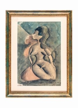  Enzo Benedetto  (Reggio Calabria, 1905 - Roma, 1993) : Donna futurista.  - Auction  [..]