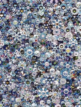  Takashi Murakami  (Itabashi, 1962) : Skulls and Flowers Blue.  - Asta Arte antica, moderna e contemporanea - Libreria Antiquaria Gonnelli - Casa d'Aste - Gonnelli Casa d'Aste