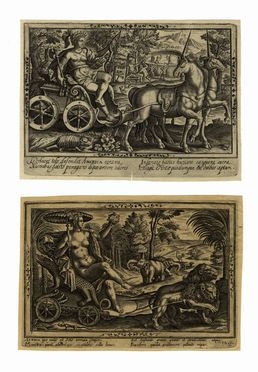  Julius Goltzius  (Anversa,, ) [da] : I quattro continenti.  - Auction Ancient, modern and contemporary art - Libreria Antiquaria Gonnelli - Casa d'Aste - Gonnelli Casa d'Aste