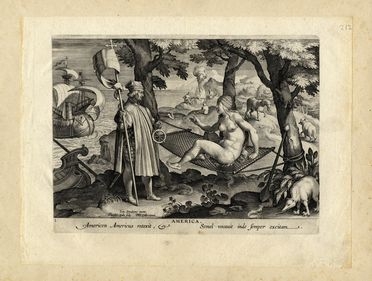  Theodor Galle  (Anversa, 1571 - 1633) : America.  - Auction Ancient, modern and contemporary art - Libreria Antiquaria Gonnelli - Casa d'Aste - Gonnelli Casa d'Aste