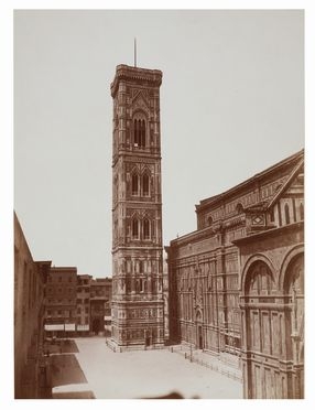  Leopoldo Alinari  (Firenze, 1832 - 1865) : Firenze. Veduta laterale del Duomo con  [..]