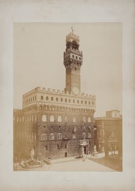  Leopoldo Alinari  (Firenze, 1832 - 1865) : Firenze. Palazzo Vecchio.  Fratelli  [..]
