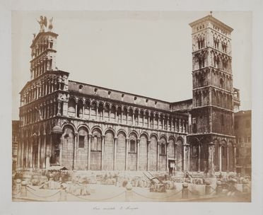 Fratelli Alinari  (attivi a Firenze, 1854 - 1920) : Lucca. Chiesa di San Michele.  [..]