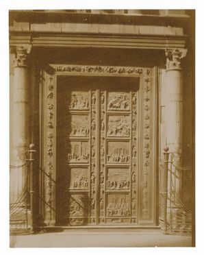  John Brampton Philpot  (Maidstone, 1812 - Firenze, 1878) : Firenze. Porta del Paradiso (Battistero).  - Auction Fotografie storiche - Libreria Antiquaria Gonnelli - Casa d'Aste - Gonnelli Casa d'Aste
