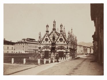  Enrico Van Lint  (Pisa, 1808 - 1884) : Pisa. Santa Maria della Spina.  - Asta Fotografie storiche - Libreria Antiquaria Gonnelli - Casa d'Aste - Gonnelli Casa d'Aste