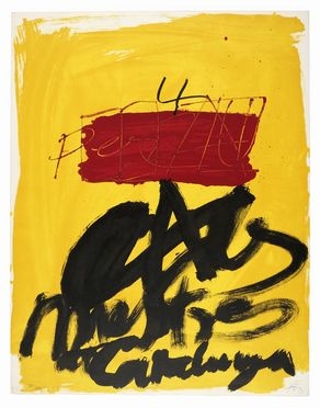  Antoni Tàpies  (Barcellona, 1923 - 2012, ) : Sin Titulo.  - Auction Ancient, modern and contemporary art - Libreria Antiquaria Gonnelli - Casa d'Aste - Gonnelli Casa d'Aste