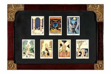  George Barbier  (Nantes, 1882 - Parigi, 1932) : Les sept péchés capitaux.  - Auction Ancient, modern and contemporary art - Libreria Antiquaria Gonnelli - Casa d'Aste - Gonnelli Casa d'Aste
