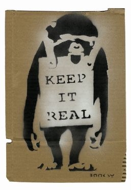  Banksy  (Bristol, 1974) : Keep it real.  - Auction Ancient, modern and contemporary  [..]