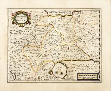  Johannes Janssonius  (Arnhem,, 1588 - Amsterdam,, 1664) : Territorio di Orvieto.  - Asta Arte antica, moderna e contemporanea - Libreria Antiquaria Gonnelli - Casa d'Aste - Gonnelli Casa d'Aste