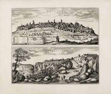  Johannes Blaeu  (Alkmaar, 1596 - Amsterdam, 1673) : Orvieto / Aquapendente.  - Auction Ancient, modern and contemporary art - Libreria Antiquaria Gonnelli - Casa d'Aste - Gonnelli Casa d'Aste