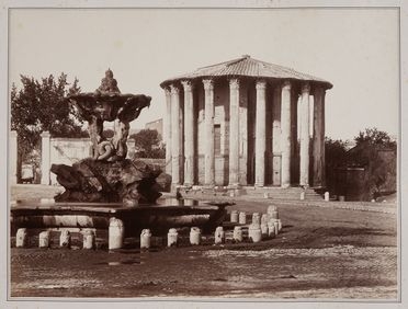  James Anderson  (Blencarn, 1813 - Roma, 1877) [attribuito a] : Roma. Tempio di Vesta.  - Auction Fotografie storiche - Libreria Antiquaria Gonnelli - Casa d'Aste - Gonnelli Casa d'Aste