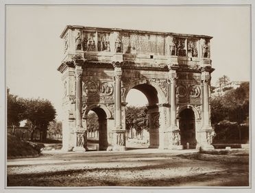  Domenico Anderson  (Roma, 1854 - 1938) : Roma. Arco di Costantino.  - Auction Fotografie storiche - Libreria Antiquaria Gonnelli - Casa d'Aste - Gonnelli Casa d'Aste