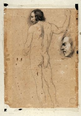  Filadelfo Simi  (Levigliani, 1849 - Firenze, 1923) : Nudo maschile.  - Auction  [..]