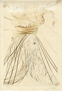  Salvador Dalì  (Figueres, 1904 - 1989) : Illustrazione da Tristano e Isotta.  -  [..]