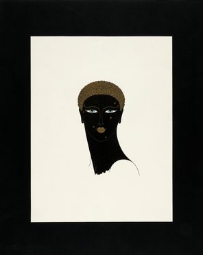  [pseud. di Romain de Tirtoff] Erté  (San Pietroburgo, 1892 - Parigi, 1990) : Ritratto maschile.  - Auction Modern and Contemporary Art - Libreria Antiquaria Gonnelli - Casa d'Aste - Gonnelli Casa d'Aste