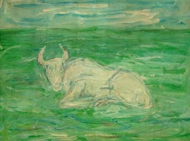  Giovanni Stradone  (Nola, 1911 - Roma, 1981) : Mucca.  - Asta Arte Moderna e Contemporanea  [..]