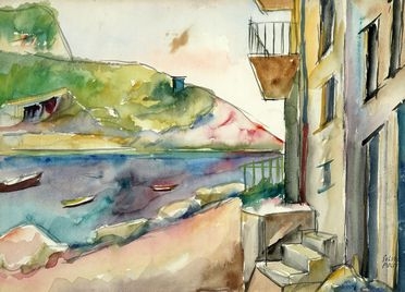  Silvio Pucci  (Pistoia, 1889 - Firenze, 1961) : Viale toscano.  - Asta Arte Moderna  [..]