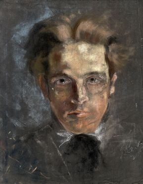  Anonimo del XIX secolo : Ritratto maschile.  - Auction Modern and Contemporary Art - Libreria Antiquaria Gonnelli - Casa d'Aste - Gonnelli Casa d'Aste