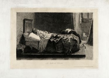  Eleuterio Pagliano  (Casale Monferrato, 1826 - Milano, 1903) : La figlia del Tintoretto.  [..]