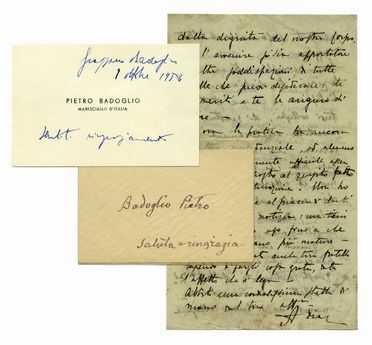 Diaz Armando : Lettera autografa firmata.  - Asta Libri, autografi e manoscritti - Libreria Antiquaria Gonnelli - Casa d'Aste - Gonnelli Casa d'Aste
