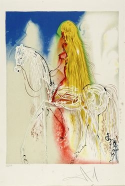  Salvador Dalì  (Figueres, 1904 - 1989) : Lady Godiva.  - Auction Modern and Contemporary Art - Libreria Antiquaria Gonnelli - Casa d'Aste - Gonnelli Casa d'Aste