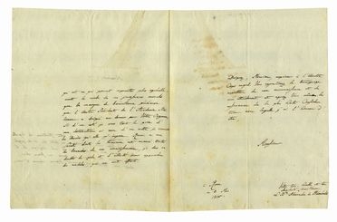  Humboldt Alexander (von) : Lettera autografa firmata.  - Asta Libri, autografi e manoscritti - Libreria Antiquaria Gonnelli - Casa d'Aste - Gonnelli Casa d'Aste