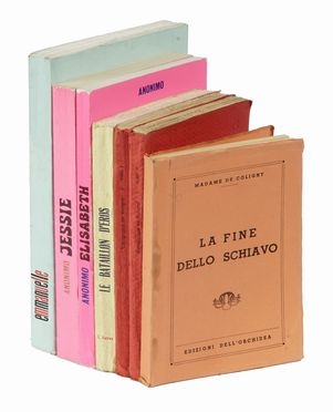Lotto di 41 opere di letteratura erotica. Erotica, Letteratura italiana, Letteratura  [..]