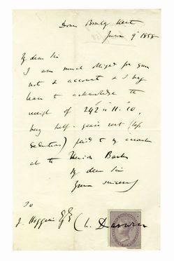  Darwin Charles : Lettera autografa firmata.  - Asta Libri, autografi e manoscritti - Libreria Antiquaria Gonnelli - Casa d'Aste - Gonnelli Casa d'Aste