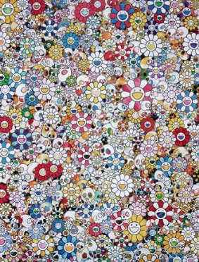  Takashi Murakami  (Itabashi, 1962) : Skulls and Flowers Multicolor.  - Auction Ancient, modern and contemporary art - Libreria Antiquaria Gonnelli - Casa d'Aste - Gonnelli Casa d'Aste