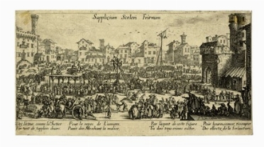  Jacques Callot  (Nancy, 1592 - 1635) : Supplicium sceleri Fraenum. Les supplices.  - Asta Arte Antica, Moderna e Contemporanea - PARTE I - Libreria Antiquaria Gonnelli - Casa d'Aste - Gonnelli Casa d'Aste