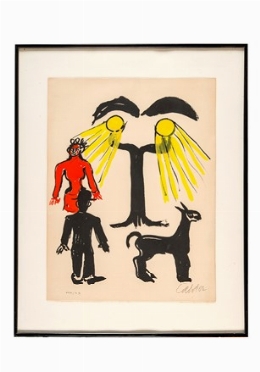  Alexander Calder  (Lawton, 1898 - New York, 1976) : Hommage à Man Ray.  Man Ray  (Filadelfia, 1890 - Parigi, 1976)  - Asta Arte Antica, Moderna e Contemporanea - PARTE II - Libreria Antiquaria Gonnelli - Casa d'Aste - Gonnelli Casa d'Aste