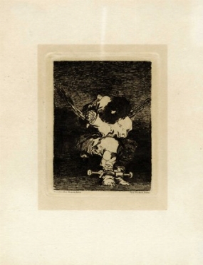  Francisco Goya y Lucientes  (Fuendetodos,, 1746 - Bordeaux,, 1828) : Le petit prisoner (Tan barbara la seguridad como el delito).  - Asta Arte Antica, Moderna e Contemporanea - PARTE I - Libreria Antiquaria Gonnelli - Casa d'Aste - Gonnelli Casa d'Aste
