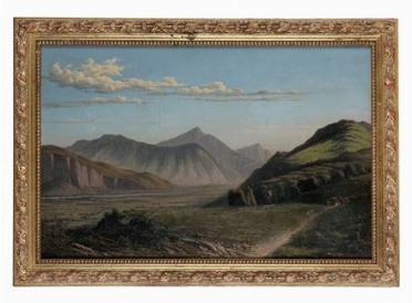  Karl Bodmer  (Zurigo, 1809 - Barbizon, 1893) : Le montagne.  - Auction Ancient,  [..]