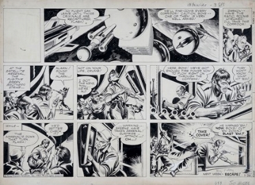  Emmanuel Mac Raboy  (New York, 1914 - Mount Kisco, 1967) : Tavola fumettistica per Flash Gordon.  - Auction Ancient, modern and contemporary art - Libreria Antiquaria Gonnelli - Casa d'Aste - Gonnelli Casa d'Aste