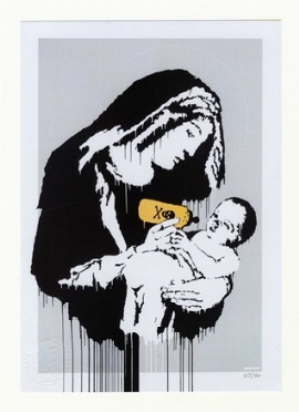  Banksy  (Bristol, 1974) [da] : Virgin Mary (Toxic Mary).  - Asta Arte Antica, Moderna e Contemporanea - PARTE II - Libreria Antiquaria Gonnelli - Casa d'Aste - Gonnelli Casa d'Aste