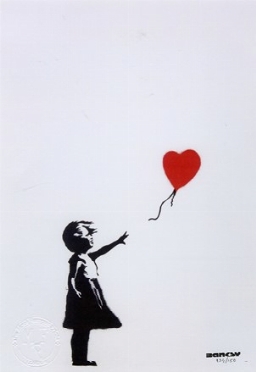  Banksy  (Bristol, 1974) [da] : The Balloon Girl.  - Asta Arte Antica, Moderna e Contemporanea - PARTE II - Libreria Antiquaria Gonnelli - Casa d'Aste - Gonnelli Casa d'Aste