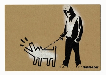  Banksy  (Bristol, 1974) : Dismaland. Choose your weapon.  - Asta Arte Antica, Moderna e Contemporanea - PARTE II - Libreria Antiquaria Gonnelli - Casa d'Aste - Gonnelli Casa d'Aste