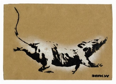  Banksy  (Bristol, 1974) : Dismaland. Rat.  - Asta Arte Antica, Moderna e Contemporanea - PARTE II - Libreria Antiquaria Gonnelli - Casa d'Aste - Gonnelli Casa d'Aste