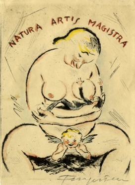  Michel Fingesten  (Buczkowitz, 1883 - Cerisano, 1943) : Natura artis magistra.  [..]