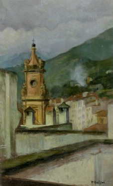  Pasquale Avallone  (Salerno, 1884 - 1965) : La chiesa.  - Asta Arte Antica, Moderna  [..]