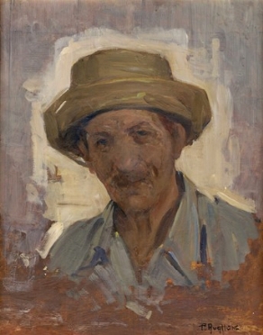  Pasquale Avallone  (Salerno, 1884 - 1965) : Ritratto maschile.  - Auction Ancient,  [..]