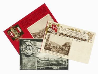 Raccolta di 80 cartoline commemorative. Geografia e viaggi  - Auction Books from XV to XIX Century [II Part] - Libreria Antiquaria Gonnelli - Casa d'Aste - Gonnelli Casa d'Aste