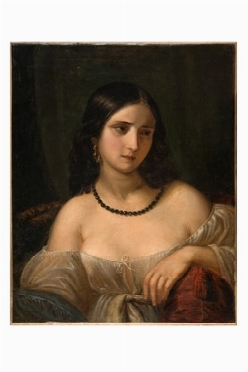  Anonimo del XIX secolo : Ritratto di dama.  - Auction Modern and Contemporary Art  [..]