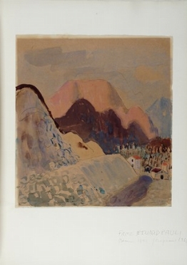  Fritz Eduard Pauli  (Berna, 1891 - Cavigliano, 1968) : Paesaggio.  - Auction Modern  [..]