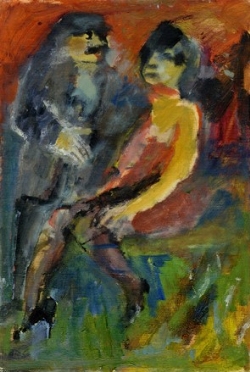 Mino Maccari  (Siena, 1898 - Roma, 1989) : Due figure.  - Asta Arte Moderna e Contemporanea  [..]