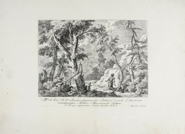  Marco Ricci  (Belluno, 1676 - Venezia, 1730) : Paesaggio con due penitenti.  - Auction Ancient Art [I Part] - Libreria Antiquaria Gonnelli - Casa d'Aste - Gonnelli Casa d'Aste