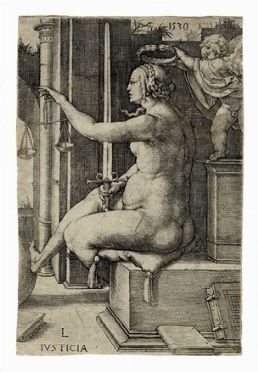  Lucas Van Leyden  (Leida,, 1494 - 1533) : Iusticia.  - Auction Ancient Art [I Part] - Libreria Antiquaria Gonnelli - Casa d'Aste - Gonnelli Casa d'Aste