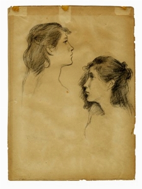  Federico Zandomeneghi  (Venezia, 1841 - Parigi, 1917) : Studio di figura.  - Asta  [..]