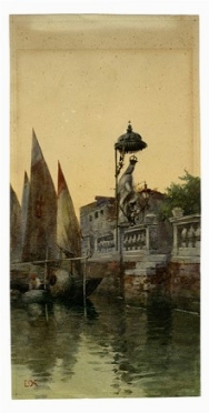  Luigi Nono  (Venezia, 1850 - 1918) : Venezia.  - Auction Modern and Contemporary  [..]